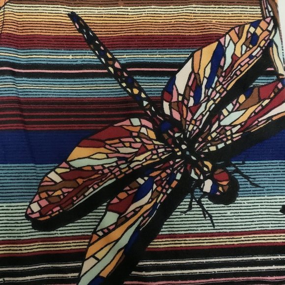 LuLaRoe Dragon Fly Print Leggings Tween - Picture 2 of 7
